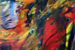 Ripple Effect | Oil And Acrylic Painting in Paintings by Taya Naumovich. Item composed of canvas in contemporary style