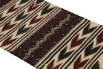 Vintage Afghan Kilim Rug with Polychromatic Stripes | Area Rug in Rugs by Rug and Kilim. Item made of wool