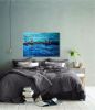 Sailing through a blue world | Oil And Acrylic Painting in Paintings by Elena Parau. Item made of canvas works with country & farmhouse & eclectic & maximalism style