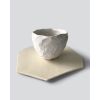 AKIKO x DPTO.LA Black & White Cup & Saucer Sets | Drinkware by AKIKO TSUJI | Departamento in Los Angeles. Item composed of stoneware