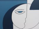 L’Art de L’Équilibre — Minimalist Figurative Painting | Oil And Acrylic Painting in Paintings by Hildegarde Handsaeme. Item composed of wood & canvas compatible with minimalism and contemporary style