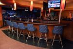 Button Tufted Bar Stools - 7024 | Chairs by Richardson Seating Corporation | 10pin Bowling Lounge in Chicago. Item made of leather