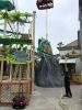 Sky Ropes | Signage by David V | Belmont Park in San Diego. Item made of cement