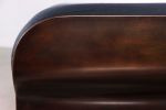 Sculptural Modern Oil Rubbed Bronze and Fabric Bench, Elia | Benches & Ottomans by Costantini Design