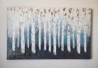 Aspen Winters Day | Oil And Acrylic Painting in Paintings by Liz Johnston. Item made of canvas & synthetic
