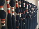 Handcrafted Boho Macrame Wall Hangings | Wall Hangings by Sarmal Design. Item composed of cotton and metal in boho or mid century modern style