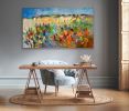 Heartland, Abstract Landscape Painting 40" x 72" | Oil And Acrylic Painting in Paintings by Dorothy Fagan Art: Original Art + Fine Art to Flourish Your World. Item made of canvas compatible with contemporary and eclectic & maximalism style