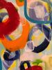 Enrapture🔴 | Oil And Acrylic Painting in Paintings by Darlene Watson Abstract Artist. Item composed of canvas and synthetic