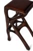 Amorph Chimera Bar stool, Stained Rusted Walnut | Chairs by Amorph. Item composed of walnut and leather
