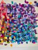 Glitter my heart out | Mixed Media in Paintings by Shiri Phillips Designs. Item made of canvas works with boho & contemporary style