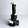 Cumulus Candle Holder — Yakisugi Wood & Marble | Decorative Objects by Gabor Gobi. Item composed of wood and marble