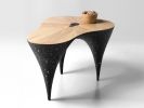 Black Stone & Oak Poise Coffee Table - Still Series | Tables by Donatas Žukauskas. Item made of oak wood with concrete works with minimalism & contemporary style