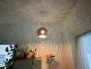 Claylight Terracotta Pendant 10": Earthy Ceramic Hanging Lam | Pendants by lightexture. Item composed of ceramic compatible with mid century modern and contemporary style