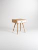 KUUB -Mid century modern nightstand, bedside table, end tabl | Storage by Mo Woodwork. Item made of oak wood works with minimalism & mid century modern style