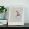Pigeon 01.09 | Tapestry in Wall Hangings by Tracey Cameron Creative. Item made of wood with fabric