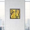 Transfigure #21 Yellow (wall hanging) | Wall Sculpture in Wall Hangings by GREG MUELLER. Item made of aluminum works with contemporary & industrial style