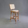 Lagos Bentwood Cane Back Bar Stool | Chairs by Kleinhaus Furniture. Item composed of wood in boho or mid century modern style