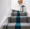 Handwoven Woolen Runner Rug | Rugs by Evergreen Carpets. Item composed of wool in boho or minimalism style