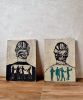 Hand Carved Ceramic Portrait Tile | Engraving in Art & Wall Decor by ShellyClayspot. Item made of stoneware