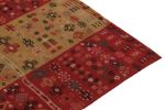Antique Russian Verneh kilim in Red, Beige & Black Panels | Area Rug in Rugs by Rug and Kilim