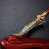 Yengisar Silk Road Inlaid Metal Sculptural Desk Ornament | Decorative Objects by Dynasty Artisan. Item made of metal with leather works with contemporary & eclectic & maximalism style