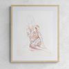 Nude No. 71 : Original Watercolor Painting | Paintings by Elizabeth Beckerlily bouquet. Item made of paper works with minimalism & contemporary style