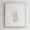 Nude No. 71 : Original Watercolor Painting | Paintings by Elizabeth Becker. Item made of paper works with minimalism & contemporary style