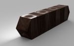 Walnut Modern Credenza - Contemporary Sideboard | Storage by TigerWoodAtelier. Item composed of walnut in minimalism or art deco style