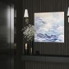 The moon swam back | Mixed Media by Francesca Borgo. Item composed of canvas in minimalism or contemporary style