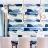 River Wallpaper - Blue | Wall Treatments by Emma Hayes. Item made of fabric & paper