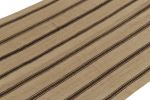 Handwoven Vintage Kilim Beige-Brown Stripe Patterns | Area Rug in Rugs by Rug and Kilim