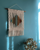 Macrame Wall Hanging, Boho Wall Decor, Yarn Tapestry | Wall Hangings by Sepi. Item composed of bamboo and cotton in boho or country & farmhouse style