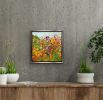 Flower Love | Oil And Acrylic Painting in Paintings by Checa Art. Item made of canvas