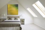 Haze Of Summer | Oil And Acrylic Painting in Paintings by Catherine Détraves. Item made of canvas compatible with minimalism and contemporary style