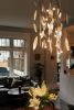 Feuillage Lumineux Silver Suspended Light | Chandeliers by Umbra & Lux. Item made of metal