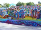 Tara-dactyl Mural | Street Murals by Rachel Kaiser Art | Riverside Railyard Skate Park in Great Falls. Item composed of synthetic