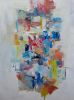 Intertwined Oil Contemporary Abstract | Oil And Acrylic Painting in Paintings by Strokes by Red - Red (Linda Harrison). Item made of canvas