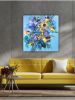 Radiant (sunflower bouquet) | Oil And Acrylic Painting in Paintings by Christiane Papé. Item composed of canvas & synthetic