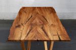 'Harp Leg' Book-Matched Scottish Elm Table. Jonathan Field. | Tables by Jonathan Field