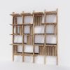 GATE modular shelves system Natural Ashwood | Shelving in Storage by SVITANOK by Artem Zakharchenko. Item composed of wood and steel in boho or minimalism style