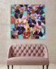 Black Violet I (36x36x1.5)) | Oil And Acrylic Painting in Paintings by Valerie Capewell. Item made of canvas works with modern style