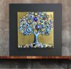 Tree of Love - "Azure Dream" | Mixed Media by Cami Levin | Southwestern Expressions in Park City. Item made of wood with synthetic works with contemporary style