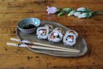 Abstract Sushi Plate | Ceramic Plates by Katie Troisi | The Goat Farm Arts Center in Atlanta