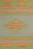 Rug & Kilim’s Tribal style Kilim in Grey with Gold & Green | Area Rug in Rugs by Rug and Kilim. Item composed of wool