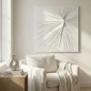 Contemporary 3D Wall Art ,Modern Fabric and Plaster Painting | Drawings by Sarmal Design. Item made of canvas compatible with minimalism and contemporary style