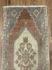 Hand-woven Turkish Rug Doormat| 1.5 x 3.7 | Small Rug in Rugs by Wool and Rug. Item made of wool compatible with boho and contemporary style