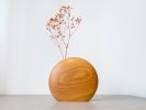 Kva Modern Wooden Vase Midi - Naturel Kayın | Vases & Vessels by Foia. Item made of wood works with boho & contemporary style