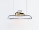 Pebble Sand Chandelier by GaeaCraft | Chandeliers by Gaea Craft. Item composed of bronze and glass in modern style