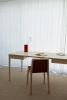 FRONT – Minimalist Work Desk in Solid Ash Wood | Tables by MOR Design. Item made of wood works with minimalism & mediterranean style