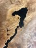 Maple Burl & Resin Dining Table | Tables by Black Rose WoodCraft. Item composed of maple wood and steel